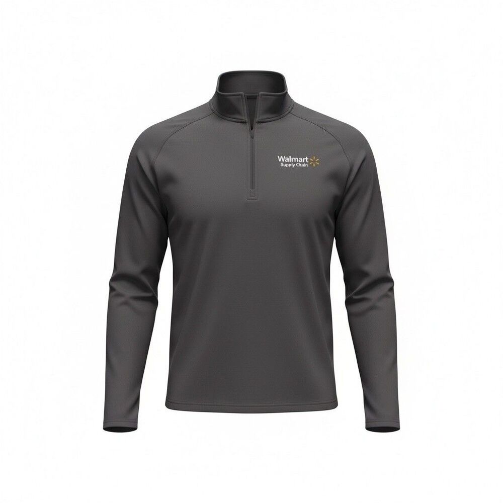 Sport-Tek Walmart Supply Chain 1/4 Zip Pullover Sweater Jacket Gray Unisex M
